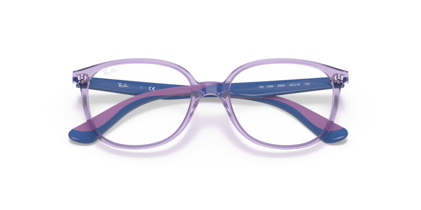 0RY1598 - Ray - Ban Junior Vista - Violet - (Transparent Violet 3885) - 47 - 16 - 130 MM - Ardor Eyewear 8056597553667