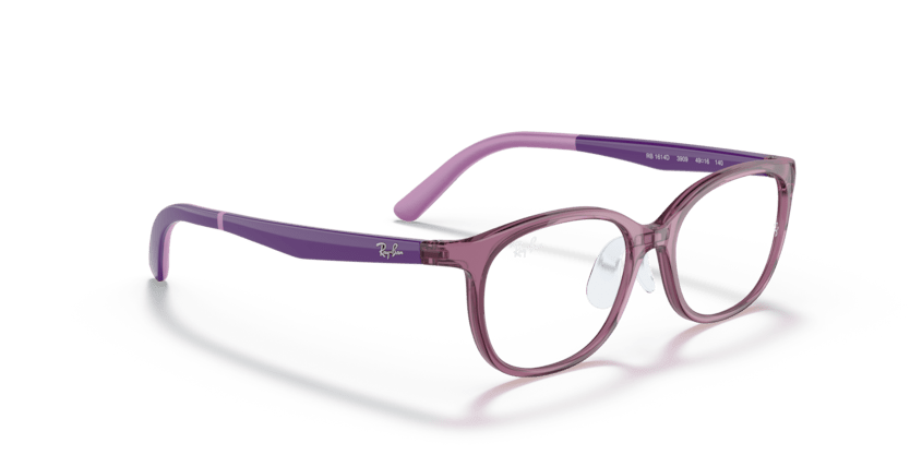 0RY1614D - Ray - Ban Junior Vista - Violet - (Transparent Purple 3909) - 49 - 15 - 140 MM - Ardor Eyewear 8056597681704