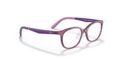 0RY1614D - Ray - Ban Junior Vista - Violet - (Transparent Purple 3909) - 49 - 15 - 140 MM - Ardor Eyewear 8056597681704