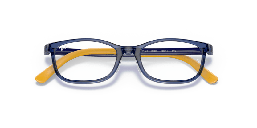 0RY1615D - Ray - Ban Junior Vista - Blue - (Transparent Blue 3907) - 48 - 16 - 140 MM - Ardor Eyewear 8056597685580