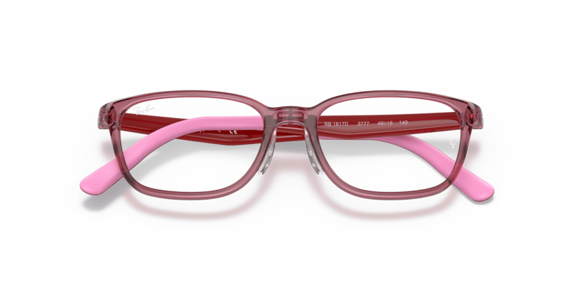 0RY1617D - Ray - Ban Junior Vista - Pink - (Dark Transparent Pink 3777) - 47 - 16 - 140 MM - Ardor Eyewear 8056597691024