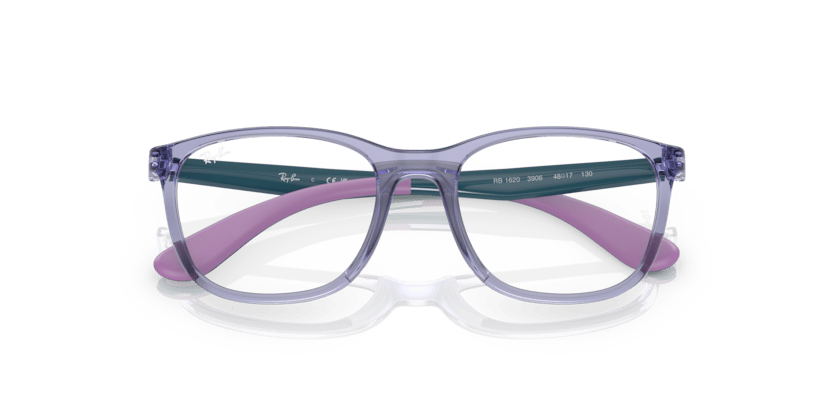 0RY1620 - Ray - Ban Junior Vista - Violet - (Transparent Violet 3906) - 48 - 17 - 130 MM - Ardor Eyewear 8056597732758