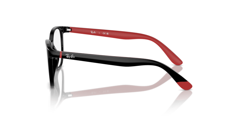 0RY1631 - Ray - Ban Junior Vista - Black - (Black On Red 3928) - 45 - 16 - 130 MM - Ardor Eyewear 8056262096895