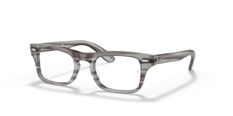 Striped Grey - 0RY9083V 8056597553476 Ray-Ban Junior Vista Eyeglasses Kids Man Rectangle