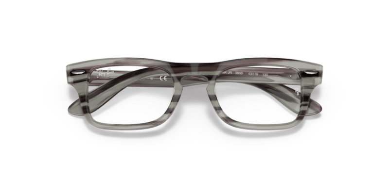 Striped Grey - 0RY9083V 8056597553476 Ray-Ban Junior Vista Eyeglasses Kids Man Rectangle