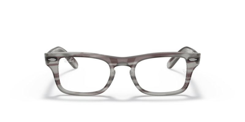 Striped Grey - 0RY9083V 8056597553476 Ray-Ban Junior Vista Eyeglasses Kids Man Rectangle