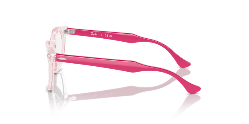 0RY9098V - Ray - Ban Junior Vista - Pink - (Transparent Pink 3975) - 43 - 18 - 130 MM - Ardor Eyewear 8056262132739