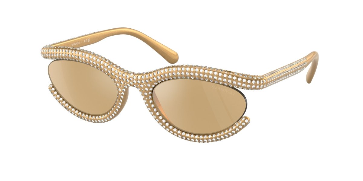 0SK6006 - Swarovski - (Gold) Light Yellow Mirror Silver Internal - 54 - 22 - 140 MM - Ardor Eyewear 8056597966672