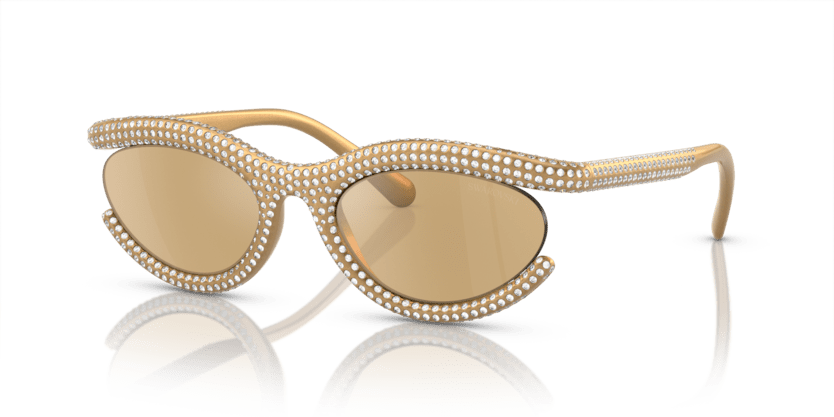 0SK6006 - Swarovski - (Gold) Light Yellow Mirror Silver Internal - 54 - 22 - 140 MM - Ardor Eyewear 8056597966672