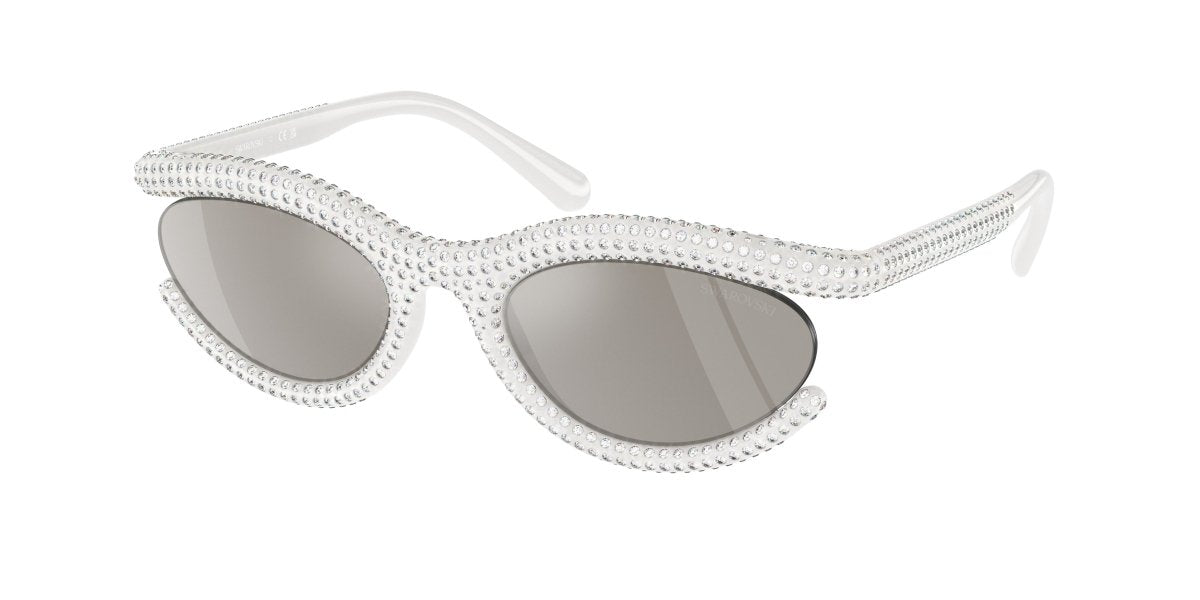 0SK6006 - Swarovski - (Milky White) Light Grey Mirror Silver - 54 - 22 - 140 MM - Ardor Eyewear 8056597951418