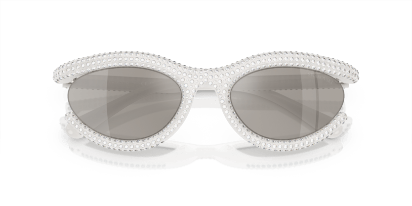 0SK6006 - Swarovski - (Milky White) Light Grey Mirror Silver - 54 - 22 - 140 MM - Ardor Eyewear 8056597951418