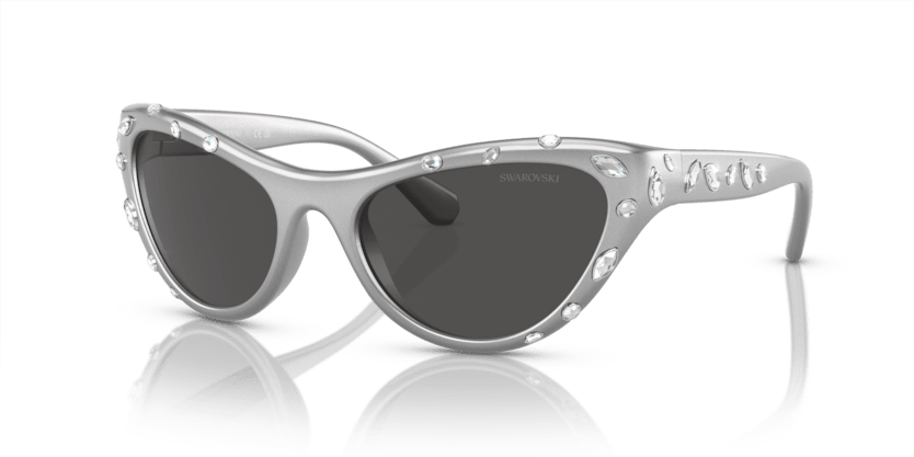 0SK6007 - Swarovski - (Metallic Grey) Dark Grey - 57 - 19 - 130 MM - Ardor Eyewear 8056597958806