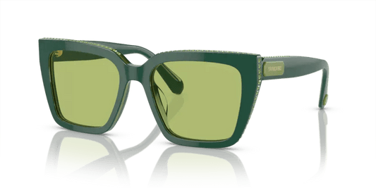 0SK6013 - Swarovski - (Green) Light Green Flash Silver - 54 - 18 - 140 MM - Ardor Eyewear 8056597969826