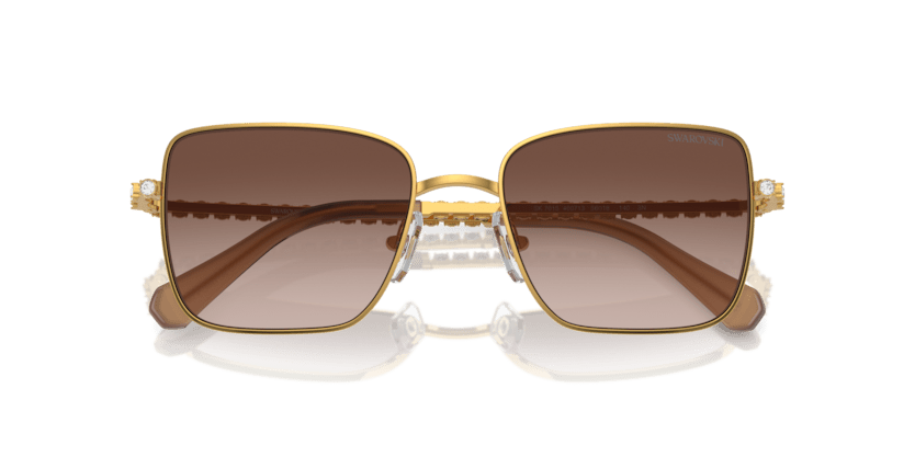 0SK7015 - Swarovski - (Yellow Gold) Gradient Brown - 53 - 18 - 140 MM - Ardor Eyewear 8056262085240