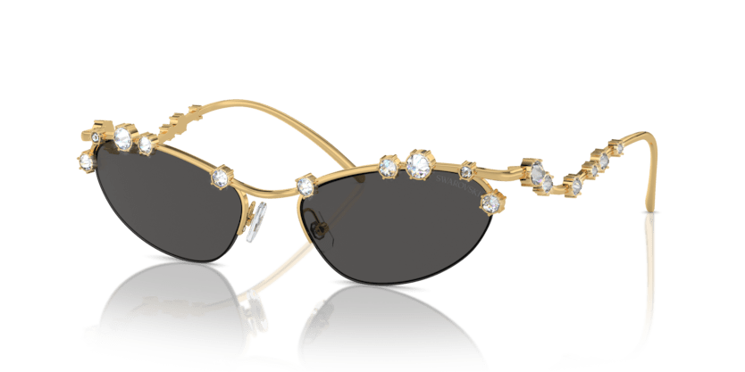 0SK7016 - Swarovski - (Gold) Dark Grey - 56 - 19 - 140 MM - Ardor Eyewear 8056262057001