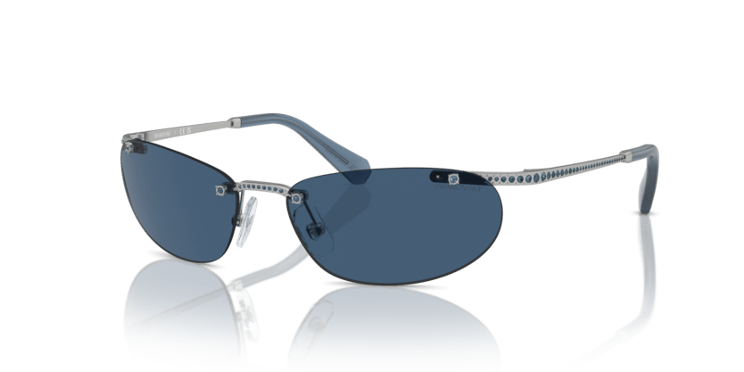 0SK7019 - Swarovski - (Matte Silver) Dark Blue - 59 - 16 - 125 MM - Ardor Eyewear 8056262081266