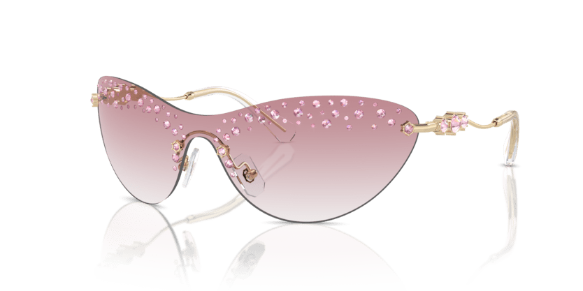 0SK7023 - Swarovski - (Pale Gold) Clear Gradient Pink - 37 - 137 - 125 MM - Ardor Eyewear 8056262085691