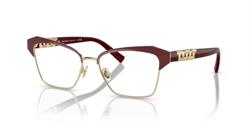 0TF1156B - Tiffany - Violet - (Burgundy On Pale Gold 6185) - 53 - 16 - 140 MM - Ardor Eyewear 8056597914529