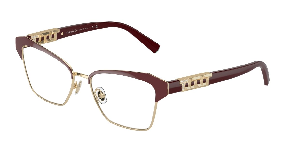 0TF1156B - Tiffany - Violet - (Burgundy On Pale Gold 6185) - 53 - 16 - 140 MM - Ardor Eyewear 8056597914529