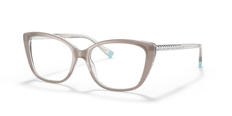 Satin Champagne Gradient - 0TF2208B 8056597383653 Tiffany Eyeglasses Woman Cat Eye