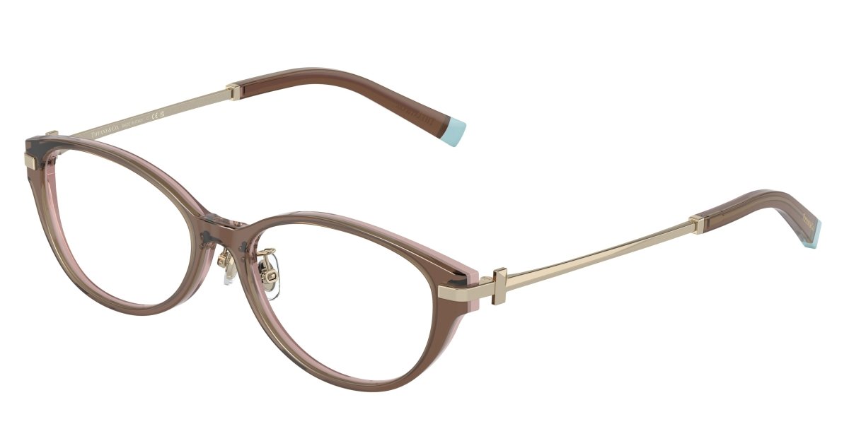 0TF2225D - Tiffany - Brown - (Brown Trasnparent On Pink 8255) - 53 - 16 - 145 MM - Ardor Eyewear 8056597751032