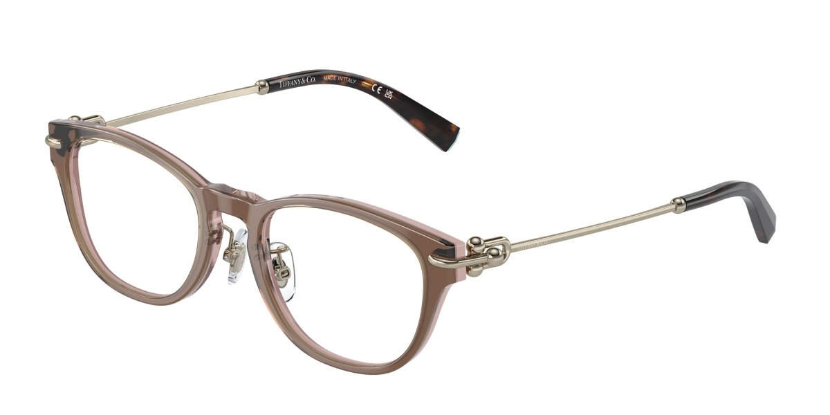 0TF2237D - Tiffany - Brown - (Brown Transparent On Pink 8255) - 48 - 18 - 140 MM - Ardor Eyewear 8056597851237