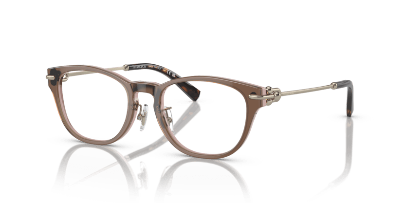 0TF2237D - Tiffany - Brown - (Brown Transparent On Pink 8255) - 48 - 18 - 140 MM - Ardor Eyewear 8056597851237