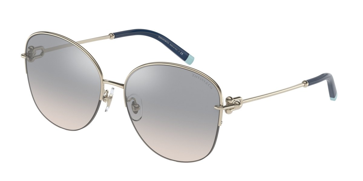 0TF3082 - Tiffany - (Pale Gold) Gradient Blue Mirror Silver - 58 - 16 - 140 MM - Ardor Eyewear 8056597580700