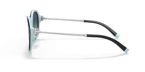 Black On Tiffany Blue - 0TF4181D 8056597386579 Tiffany Sunglasses Woman Round