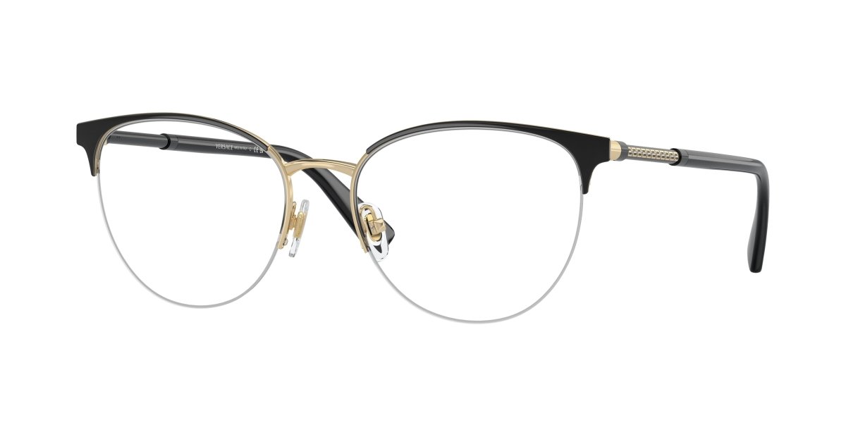 0VE1247 - Versace - Black - (Black/Pale Gold 1252) - 52MM - Ardor Eyewear