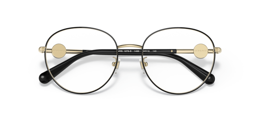 0VE1273D - Versace - Black - (Gold/Black 1433) - 54 - 18 - 140 MM - Ardor Eyewear 8056597382380