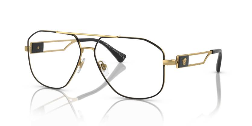 0VE1287 - Versace - Black - (Black/Gold 1443) - 57 - 13 - 145 MM - Ardor Eyewear 8056597800525