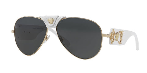 0VE2150Q - Versace - Frame: Gold - (Gold 134187) - Lens: Dark Grey - 62 MM - Ardor Eyewear