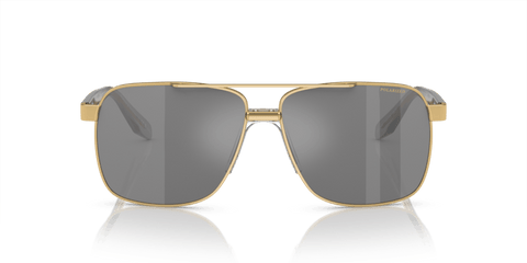 0VE2174 - Versace - Frame: Gold - (Gold 1002Z3) - Lens: Dark Grey Mirror Silver Polarized Polarized - 59 MM - Ardor Eyewear