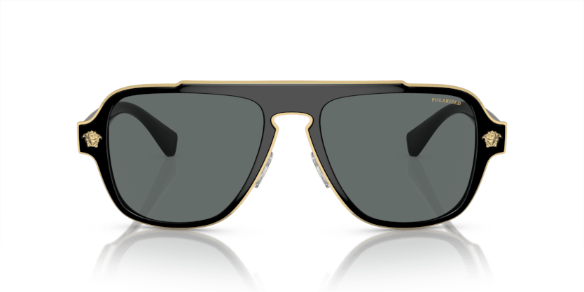 0VE2199 - Versace - Frame: Black - (Black 100281) - Lens: Dark Grey Polarized - 56 MM - Ardor Eyewear