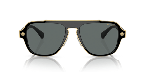 0VE2199 - Versace - Frame: Black - (Black 100281) - Lens: Dark Grey Polarized - 56 MM - Ardor Eyewear