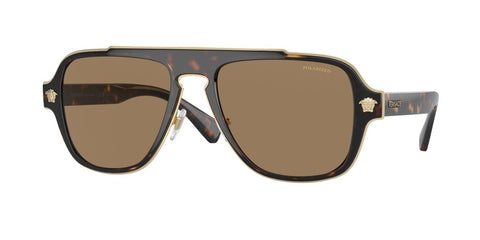 0VE2199 - Versace - Frame: Tortoise - (Havana 1252LA) - Lens: Orange Polarized - 56 MM - Ardor Eyewear