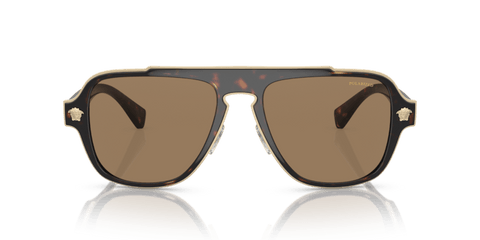 0VE2199 - Versace - Frame: Tortoise - (Havana 1252LA) - Lens: Orange Polarized - 56 MM - Ardor Eyewear