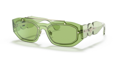 Transparent Light Green - 0VE2235 8056597540759 Versace Sunglasses Man Irregular