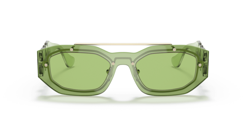 Transparent Light Green - 0VE2235 8056597540759 Versace Sunglasses Man Irregular