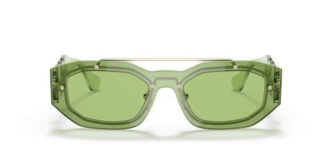 Transparent Light Green - 0VE2235 8056597540759 Versace Sunglasses Man Irregular