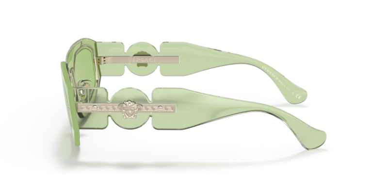 Transparent Light Green - 0VE2235 8056597540759 Versace Sunglasses Man Irregular