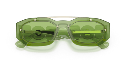 Transparent Light Green - 0VE2235 8056597540759 Versace Sunglasses Man Irregular