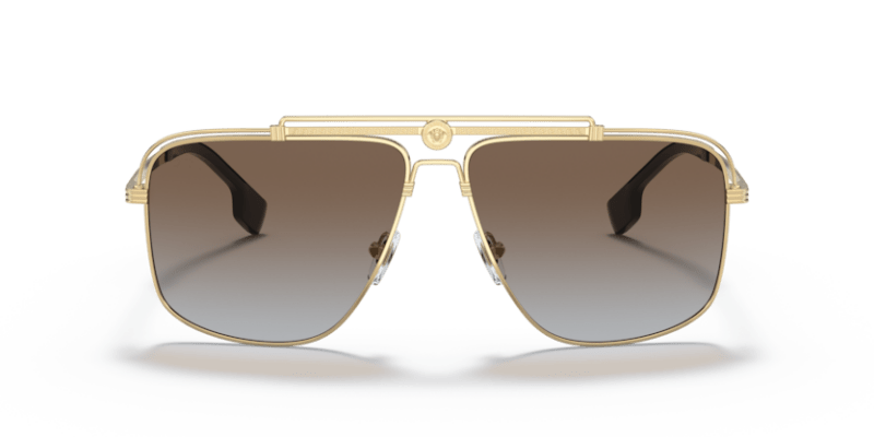 Gold - 0VE2242 8056597640442 Versace Sunglasses Man Rectangle