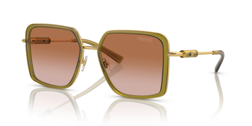 0VE2261 - Versace - (Green Transparent) Brown Gradient - 56 - 18 - 140 MM - Ardor Eyewear 8056597920773