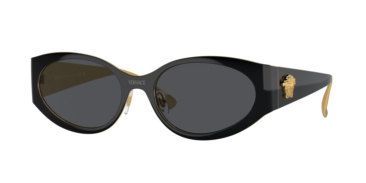 0VE2263 - Versace - (Black) Dark Grey - 56 - 18 - 140 MM - Ardor Eyewear 8056597921596