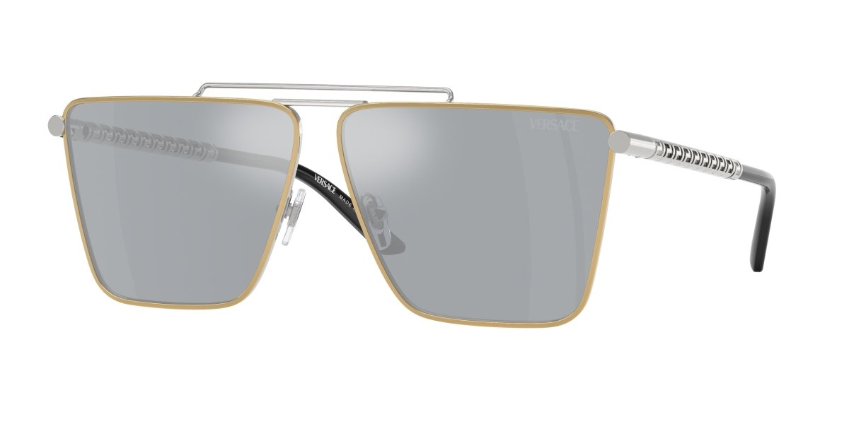 0VE2266 - Versace - (Gold/Silver) Blue Mirror Silver - 64 - 11 - 145 MM - Ardor Eyewear 8056262014158