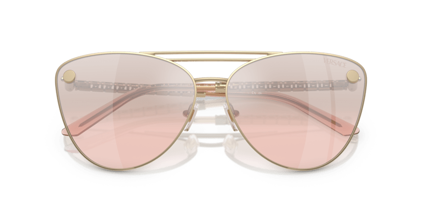 0VE2267 - Versace - (Pale Gold) Light Pink Mirror Silver - 64 - 14 - 140 MM - Ardor Eyewear 8056262017401