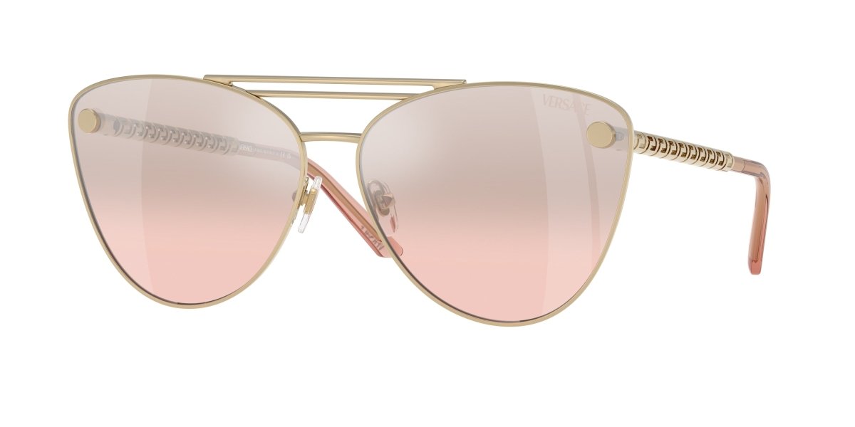 0VE2267 - Versace - (Pale Gold) Light Pink Mirror Silver - 64 - 14 - 140 MM - Ardor Eyewear 8056262017401