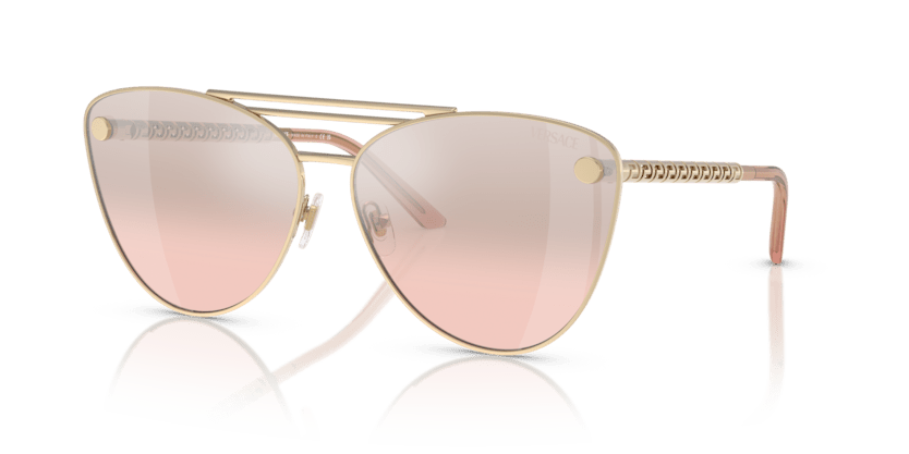 0VE2267 - Versace - (Pale Gold) Light Pink Mirror Silver - 64 - 14 - 140 MM - Ardor Eyewear 8056262017401